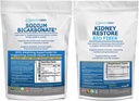 Organic Sodium Bicarbonate Alkaline Supplement 1.5LB & Bio Fiber Munuaisten Puhdistus Detox 2.5 LBS Bundle ... Tuet Munuaisten terveys, mahahapon neutralizer, Alkali Superfoods, Immuunituki, Detox