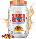 AAKKOSELLINEN LION Superhuman Whey Protein Powder, Great Maising Pure Whey Protein Isolate, Low Carb, Low Sugar, No Bloat Post Treenout, Lihasten Recovery & Growth (28 Servings, PB & Gains)
