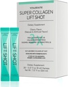 VITALBEAUTIE Liquid Collgen naisille, SuperCollagen Lift Shot - Premium Multi Collagens Peptides tyyppi I, II, III, V, X 1500 mg hyaluronic, C-vitamiini, kolmannen osapuolen Certified, High Absorption