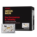 GNC Mega Men Performance and Vitapak Program, Kätevä Täydellinen ravitsemus, 5 Tuotteet 1 paketti, Kierto, Veren virtaus, Eturauhasten terveys, Seksuaalinen toiminta, Kiimainen Goat Weed, 30 pakkaus