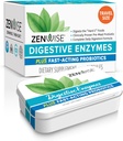 Zenwise Health Dgestive Enzymes ja bromelain for Gut Health - Probioottiset Multi Enzymes prebiootit ja probiootit naisille ja miehille ruoansulatuskanavan ja turvotusta lievittävä Ruoansulatuskanavan -15 CT