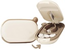 MURRI&MURRDI Small Pill Cutter, Pill Splitter Pill Cutter pienille tai suurille pillereille, Portable Medicine Cutter taskulaukku pillerin haltija Cutter Vitamiinit, Tabletit, Lääkkeet (A Caramel)