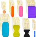Lounsweer 720 Pcs Variety Bandages Pack lajiteltu kokoja Sormensip Siteet Vedenpitävät Siteet Hengitettävät liimasidonnat Bulk ensiapu Haavojen hoito scrapes Läpipainopakkaus (Vivid väri)