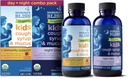 Äidin Bliss Organic Cough Syrup & Lima lapsille, päivä ja yö Combo Pack kanssa C-vitamiinia ja immuniteetin tukea, sisältää Luomu hunajaa ja Ivy Leaf, 4 Fl Oz (paketti 2)