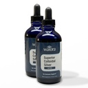Superior Kolloidinen Silver, Waiora, Liquid Mineral Supplement, 40 PPM, Immunosupport, Sininen lasipullo Dropper (2 bott/44 serv.)