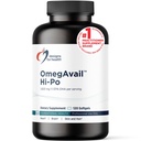 Designs for Health OmegAvail Hi-Po - TG (Triglyseridi) Omega-3 Fish Oil Supplement, 1600mg EPA/DHA per Serving with Lemon + E-vitamiini vähentää Fishy Taste (120 Softgels)