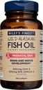 Wiley's Finest Wild Alaskan Fish Oil Prenatal DHA - 900mg EPA ja DHA Omega-3s raskaana oleville naisille ja hoitoäideille - 180 Softgels (90 Prenatal vitamiineja)