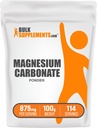 BulkSupplements.com Magnesiumkarbonaattijauhe - Magnesiumkarbonaatti Supplement, Magnesiumkarbonaatti Ruokaluokka - Gluteeniton, 875 mg per tarjoilu, 100g (3.5 oz) (pakkaus 1)