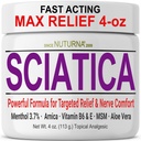 Iciatica Nerve Cream - Maximum Strength Comfort Cream jaloille, kädet, jalat, varpaat, takaisin - Natural Ultra Strength Arnica, MSM, Menthol, rauhoittava Comfort, Large 4 Oz