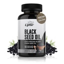 Pure Organic Kylmäpuristettu Musta siemen öljy kapselit - Vegaani ei-GMO Pure Nigella Sativa Musta Cumin Seed Oil for Beauty Immuniteetti & Kokonaiswellness Tuki - Thymokinoni-Rich 1000mg Serving (60 päivä)
