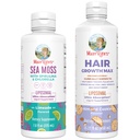 MaryRuth Organics Sea Moss Liposomal (Limeade) & Hiusten kasvu MAX (Almond Cookie) 