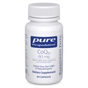 Puhdasta Kapseleita CoQ10 60 mg Coenzyme Q10 Supplement for Energy, Antioxidants, Brain and Cellular Health, Cognition, and Cardiovascular Support* . 60 kapselia