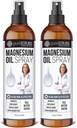 Puhdas Uutinen Magnesiumöljyruisku, Ultra Fast Imeytyminen parempaan terveyteen, Pure Zechstein Brine - (2 Bottle Value Pack)