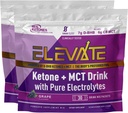 Real Ketones Exogenic Keto D BHB + MCT + Elektrolyyttejä, kofeiinitonta juomatonta Mix Powderia, viinirypäletorttu nopeaan Ketoosiin (56 tarjoilua)