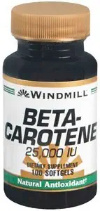 5 Windmill BETA Caroteeni SOFGEL 25000 100SG erikoispakkaus