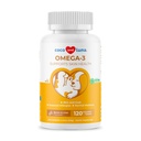 Omega 3 Fish Oil koirille - 120 purutablettia - Omega 3, 6 ja 9, E-vitamiini koiranpoimu, kutina, kuiva iho, nivel- ja sydäntuki