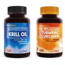 BioEmblem Antarktis Krill Oil Supplement Turmeric Curcumin täydentää BioPerine