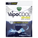 Vicks VapoCool Vaikea lääkekuuri kurkkutipat, Max Strength Mentol, Soothes Sure Throat Pain, Winterfrost Flavor, 45ct
