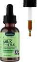 Animal Essentials Milk Thistle koirille ja kissoille - Maksan terveystuki, yrttiuute, maksahoidon täydentää, Organic Liquid Drops - 1 FL Oz