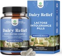 Laktoosi-intoleranssi pillereitä 90 päivän tarjonta - Nopeasti toimivat Dairy Dgestive Enzymes - Dairy Relief pillereitä digestio, turvotus, kaasu ja carb proteiini - Digestio täydentää Laktoosi-intoleranssi helpotus