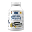 ANDREW LESSMAN Maximum Essential Omega-3 Unmariored, 180 Softgels - Ultra-Pure Omega-3 Fish Oil 1200 mg-High DHA, Ei Mercury täydennysosa-pieni, helppo niellä kalaöljy kapselit