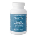 Dr Amen BrainMD Calm My Brain - 90 Vegan Kapselit - Nopeasti toimiva Formula magnesiumin, Ashwagandha & L-Theanine - 30 Tarjoilut