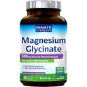Luonnollinen elinkyky Magnesium Glycinate 500 mg ... 70 mg elementtinen magnesiumlisä... suuri imeytyminen, puskuroimaton, muu kuin gluteeni - Nerve, Bone & Heart Health - 60 vegan kapselit Magnesio