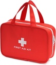 Compact Tyhjä ensiapulaukku Hätä trauma Medical Pouch Travel Medicine Organizer Bag kotiin, Camping, Matkustus, Auto (punainen)
