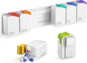 Viikottainen pilleri Organizer, Erittäin suuri pillerilaatikko, Irrotettava päivittäin pilleri tapauksessa, Päivittäinen pilleri kontti 7 päivän vedenpitävä, Stickable Medicine haltija vitamiini tapauksessa vanhimmat, nivelreumapotilaat, lapset