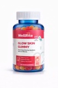Glow Skin Gummy Vitamiinit, 60 kreivi, Apple Flavored, Vegan, Liivate, Gluteeniton, Pähkinätön, hehkuva ja kostea iho, vähentynyt ihottuma, ryppyjen väheneminen
