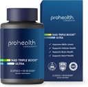 ProHealth NAD Triple Boost Ultra + 500 mg Niagen NR. 3X NAD+ Optimizer Plus Apigenin, PQQ, Quercetin. Edistää pitkäikäisyys, sydän ja aivot terveys, aktivoi sirtuins solukorjaukseen (30 palvelinta)