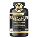 Kvarsetiinia, jossa on bromelaiinia, pistin Nettle Supplement, Sinkki C-vitamiini D ...