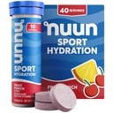 Nuun Sport Elektrolyyttitabletit, joissa on magnesiumia, kalsiumia, kaliumia, kloridia ja natriumia, gluteeniton ja vegaaninen, hedelmäpunssi, 4 pakkausta (40 tarjoilua yhteensä)
