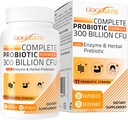 Probiootit naisille ja miehille, 300 miljardia PMY 11 kanta + Luomu kasviperäisiä ja digestiivisiä entsyymejä, probiootti digestiiviselle terveydelle, kaasulle ja turvotusta, immuuni, Gut Health for Women & Men, Hyllytabletti, 60 kapselia