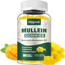 Müllein Gummies for Keuhkot, Mullein Leaf Extract Supplement for Divegestive & Respiratory & Immuno Support with Bromelain, Quercetin, Mango Flavor, 60
