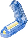 Pill Cutter Splitter pienille ja pienille pillereille, säädettävä tabletti Splitter Tarkasti leikkaa useita pillereitä kerralla. (Klein Blue)