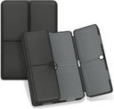 FYY Daily Pill Organizer, 7 Osat Kannettava pilleri tapauksessa Matka pilleri Järjestin,[Folding Design] Pilleri laatikko kukkaro tasku Hold vitamiineja, Cod Liver Oil, Lisäravinteet ja lääkeväri musta