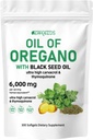 Oil of Oregano musta siemenöljy 2-in-1 Softgels 6000mg 300 Count non-GMO Immuuni tuki kasviperäisten Formula