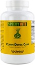 Colon Detox tukee toksiinien luonnollista poistamista* Organic, Charcoal Psyllium Seed & Husk Pellava siemen Apple Fiber / Pektiini Slippery Elm Fenoli-jauhe 230 Veg Caps