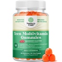 Teini Multivitamiini Gummies 12-17 - Teini-ikäiset pojat ja tytöt Gummy Vitamiinit parempaan ihoon, Immuunivoima, Mieliala- ja energiatuki - Teini-ikäisen tytön ja pojan lisäravinteet Zn, Mg, A-vitamiini, C, D & E - 60 Ct