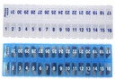 AM 31 Päivä kerran päivässä Kuukausittaiset pilleri suunnittelijat - Suuri osasto pilleri laatikot Store Lääkkeet koko kuukauden Plus Osasto Extra pillereitä (AM/PM Clear & Blue) BPA ilmaiseksi