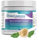 MultiAbsorb~Daily Essential, Multi-Nutrient Powder for Optimal Health, Vitamiineja, Minerals, Antioksidantteja, Ei Fillers tai säilöntäaineita, Luonnollinen, Ei-GMO, 30 tarjoiluja (ei maku)