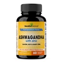 SANDHUHERBALS Sandhu Herbals Ashwagandha täydennysosa ... 60 Organic 4 in 1 kapselia, 1 kuukausi Supply ...