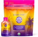 violetti puu Organic Energy Stick Packets ... Nolla sokeri, 80mg luonnollinen kofeiini Yerba Mate & Guarana, jossa B12-vitamiinia Smooth, Crash-free Energy ... Lemon Iced Tea Flavor, 12 to-Go Packs