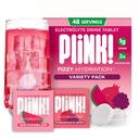 Plink! Fizzy Electrolyte Drink -tabletit päivittäiseen nesteytykseen - 48ct Elektrolyyttitabletit + natrium, kalium, magnesium, Low-Calorie, Low-Sogar Keto Electrolytes Powder Hydration Packetit Vesiliekki
