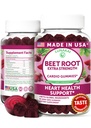 Lunakai USA Made Beet Root Gummies antioksidantti Blend - herkullinen ei-GMO Beet Chews, 60ct