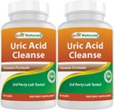 Best Naturals Uric Acid Cleanse Vitamiinit miesten ja naisten - 90 kasviskapselit (90 Count (Pakkaus 2))
