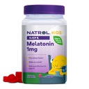 Natrol lapset Melatoniini 1 mg, ravintolisä levollinen uni, melatoniini Gummies lapsille, 180 vadelma-Flavored Gummies, Jopa 180 päivän tarjonta