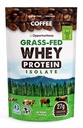 Opportuniteas Coffee Whey Protein Powder - Low Carb & Keto Friendly - Grass Fed Whey Isolate + Columbian Coffee - 60 mg Kofeiini energia - Pre tai Post Treenaa Drink Mix, Latte, Shake & Smoothie 1lb