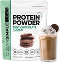 Clean Simple Eats Whey Protein Powder, Mint Chocolate Cookie Flavor, Luonnollisesti makeutettu, 100% Grass Fed Protein Powder kanssa Dgestive Enzymes, Ei keinotekoisia ainesosia, Gluteeniton, 30 Srvgs